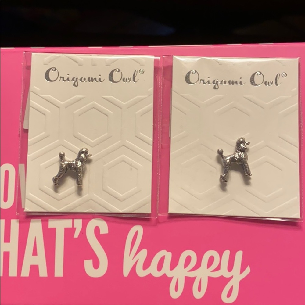 Origami Owl Sterling Silver Poodle Charm